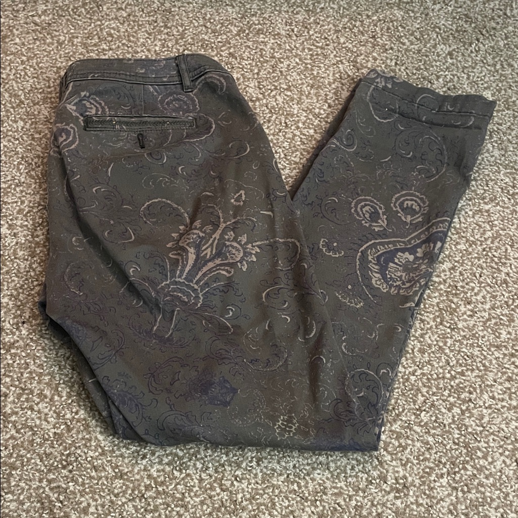 Anthropologie Pilcro And The Letterpress Paisley Chino Pant